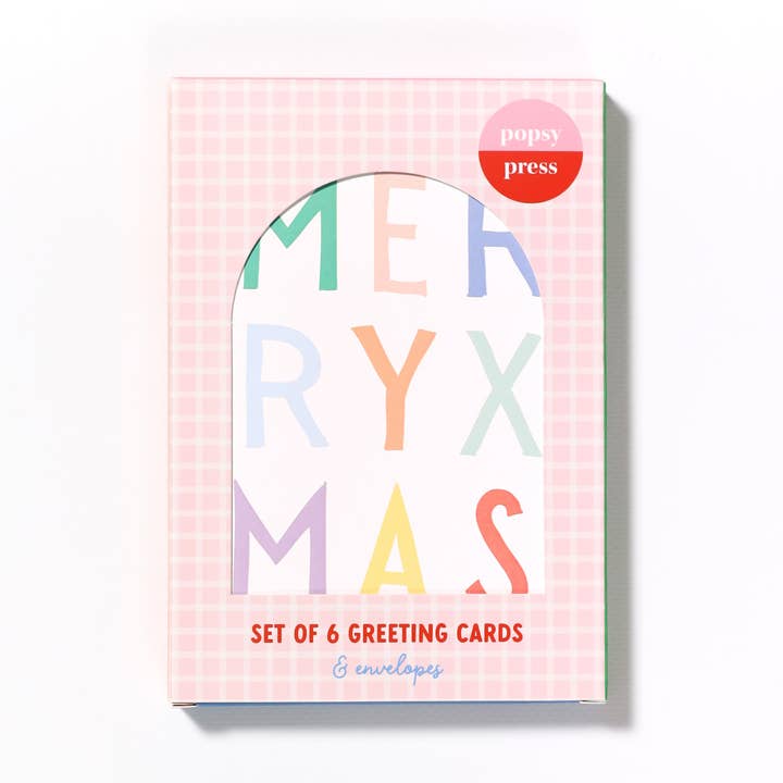 Coffret de Cartes de Vœux Joyeux Noël | Ensemble de Cartes de Noël pour la vente par Popsy Press