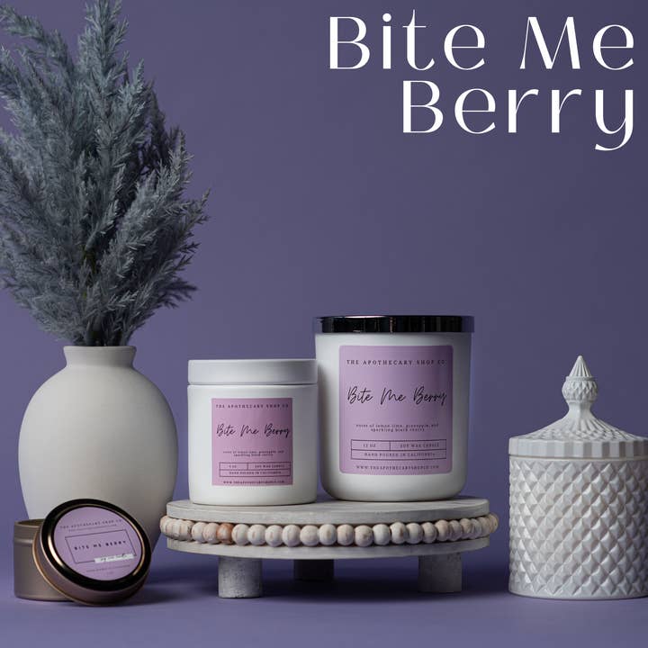 Bite Me Berry Soy Wax Candles and other Purchase Wholesale berry bite. Free Returns & Net 60 Terms on Faire trending on Faire.