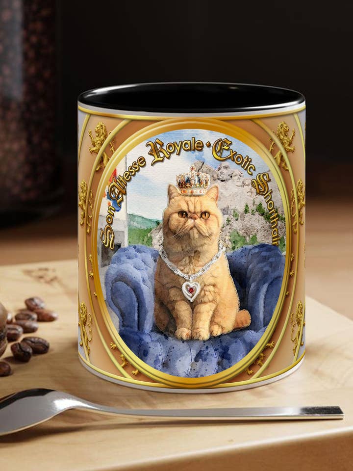 MUG Chat - EXOTIC SHORTHAIR - Kollek. "Hans Kongelige Højhed" for engroshandel hos Miss Iz