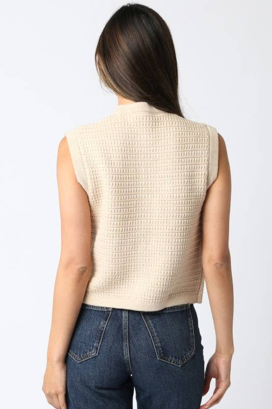 Olivaceous - Wholesale Knit Top - Women's - Selena Button Knit Top7