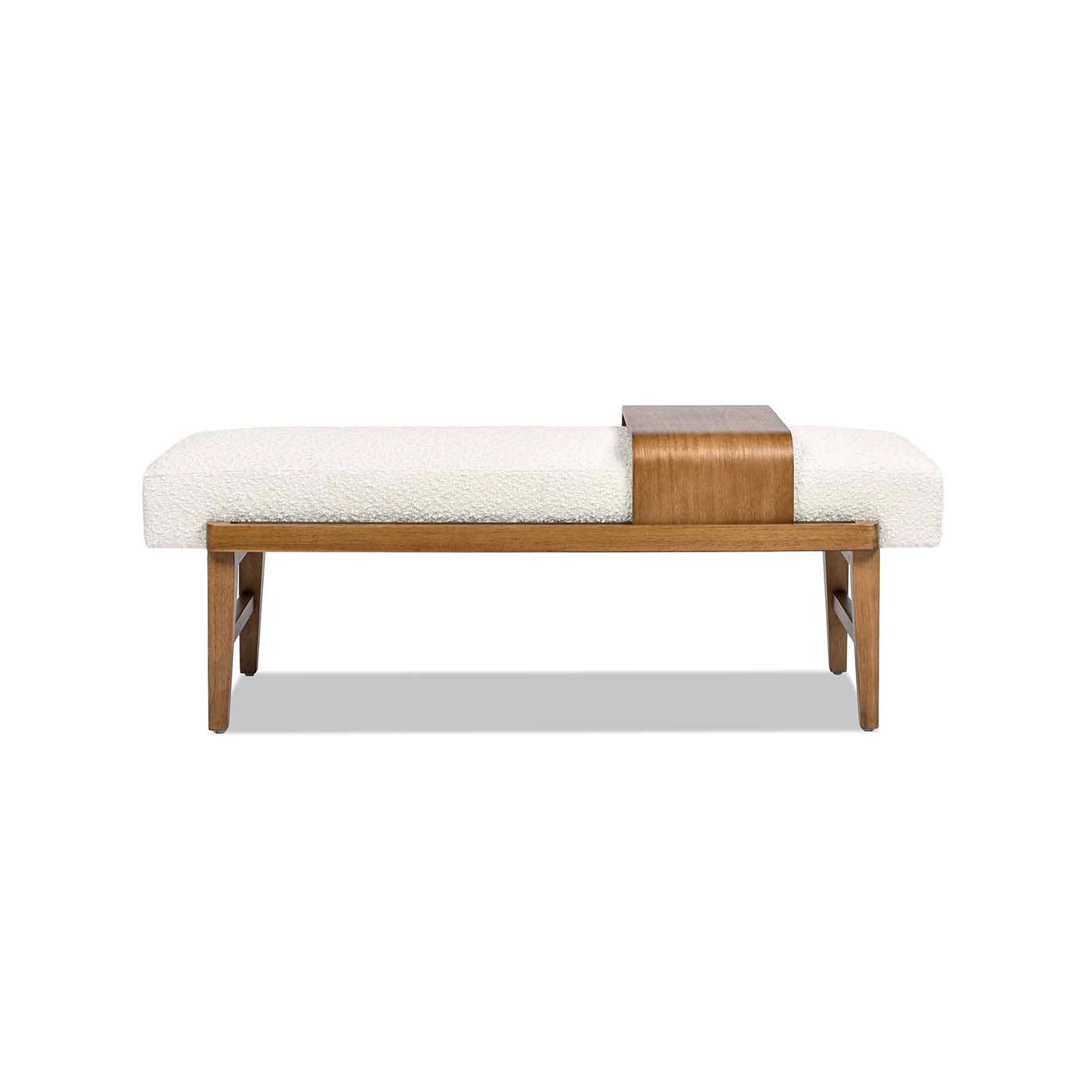 Jennifer Taylor Home - Wholesale Bench - Billie 52" Modern Telephone Bench with Sliding Shelf Boucle5