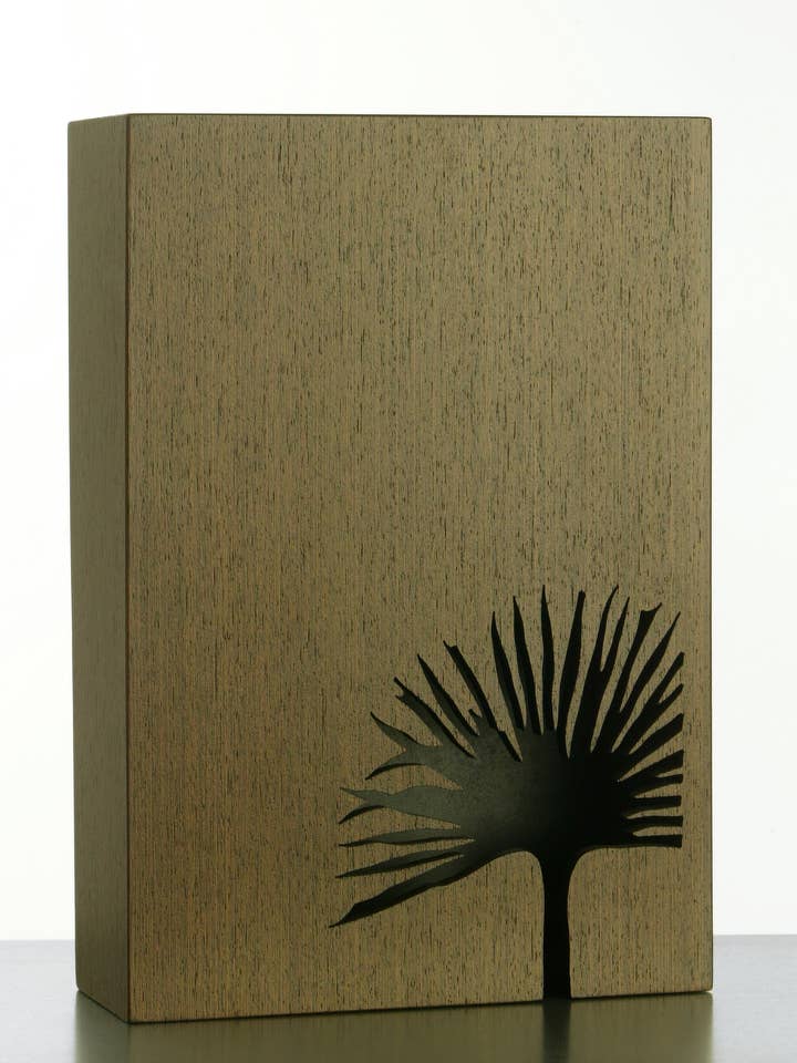 Papyrus Shape Wooden Vase B for wholesale by Pachyderme