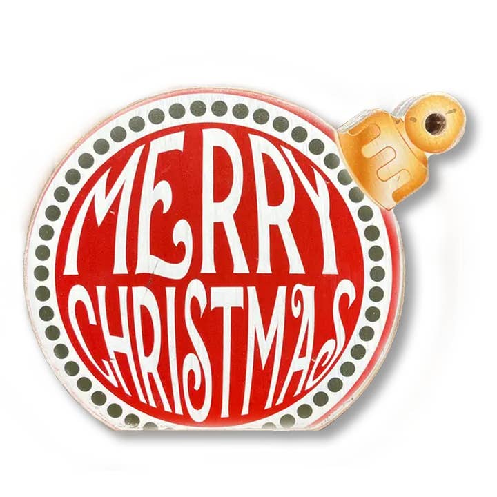 Jarmz Designs - Wholesale Christmas decoration - Ornament Sitter Merry Christmas Dots Christmas Decor