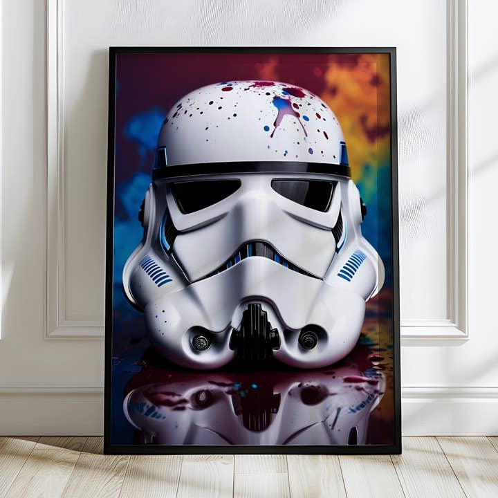 Stormtrooper Paint Splash | Star Wars Urban Pop Art Print for wholesale by Belter Prints