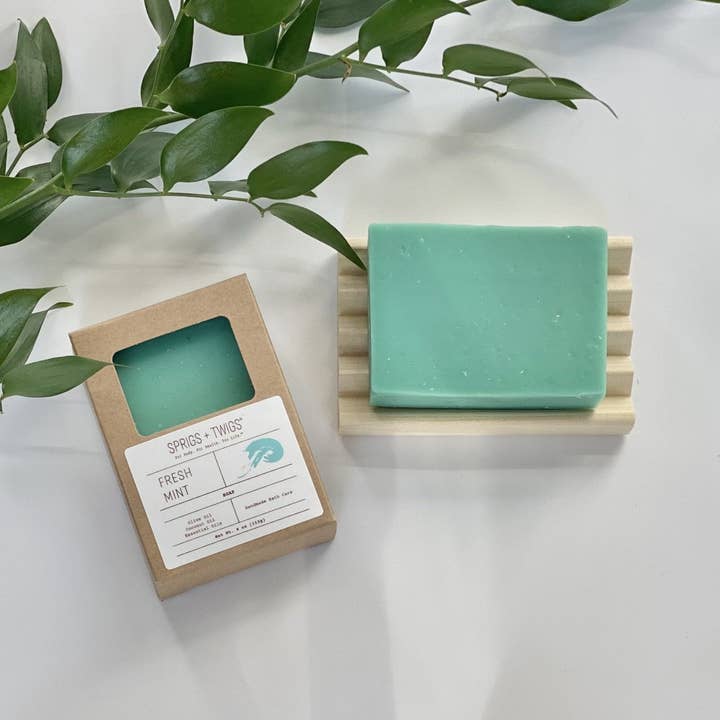 Sprigs + Twigs - Wholesale Bar Soap - Fresh Mint Soap