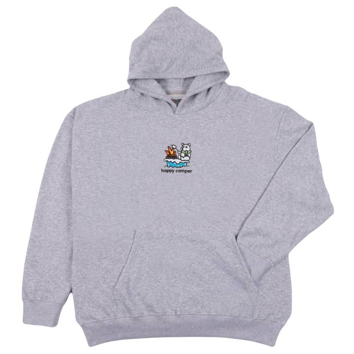 Happy Camper Deluxe Hoodie for wholesale by Dumbclub LLC
