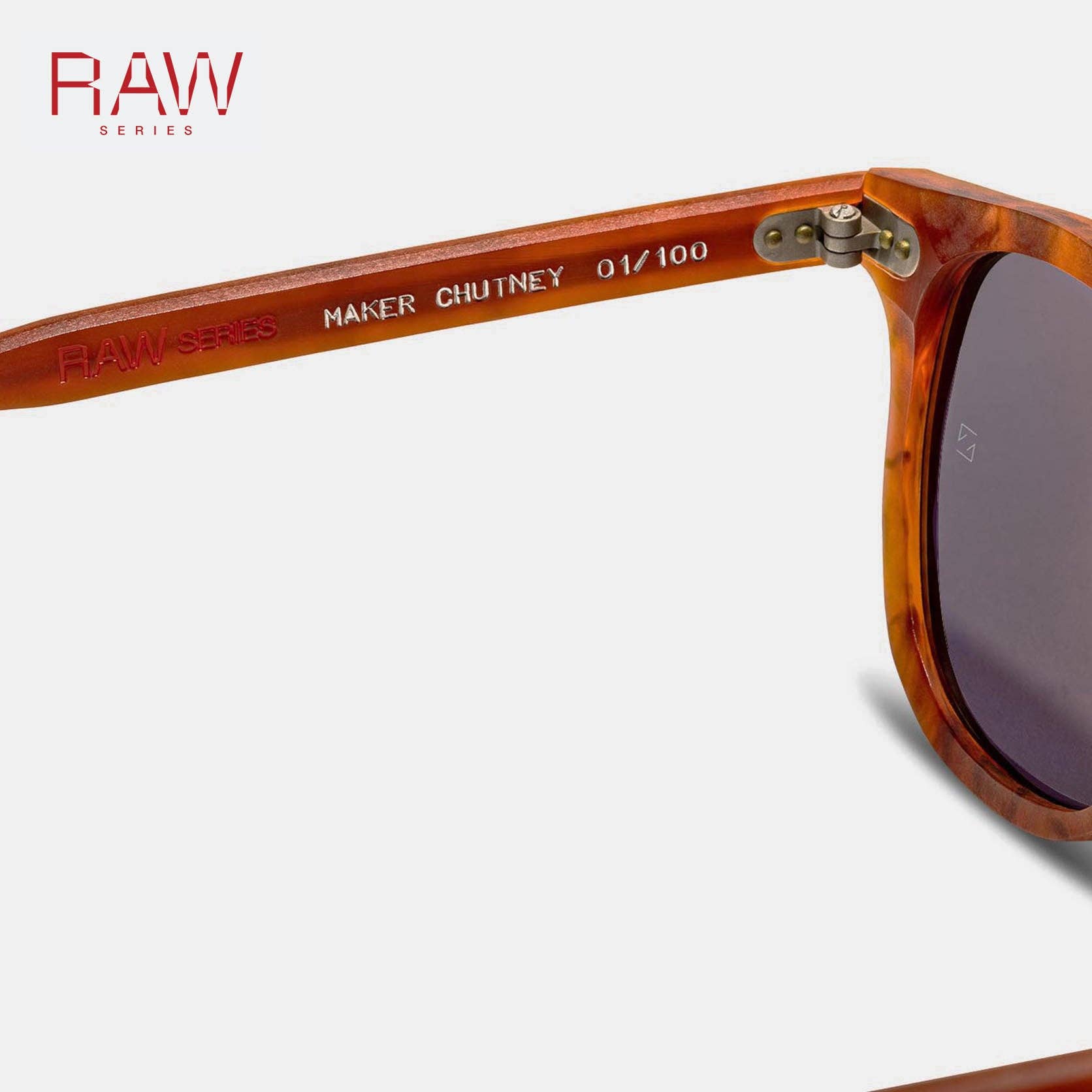 FORA - Wholesale Sunglasses - Unisex - Unisex Square Sunglasses | RAW Maker | Unpolished Acetate6
