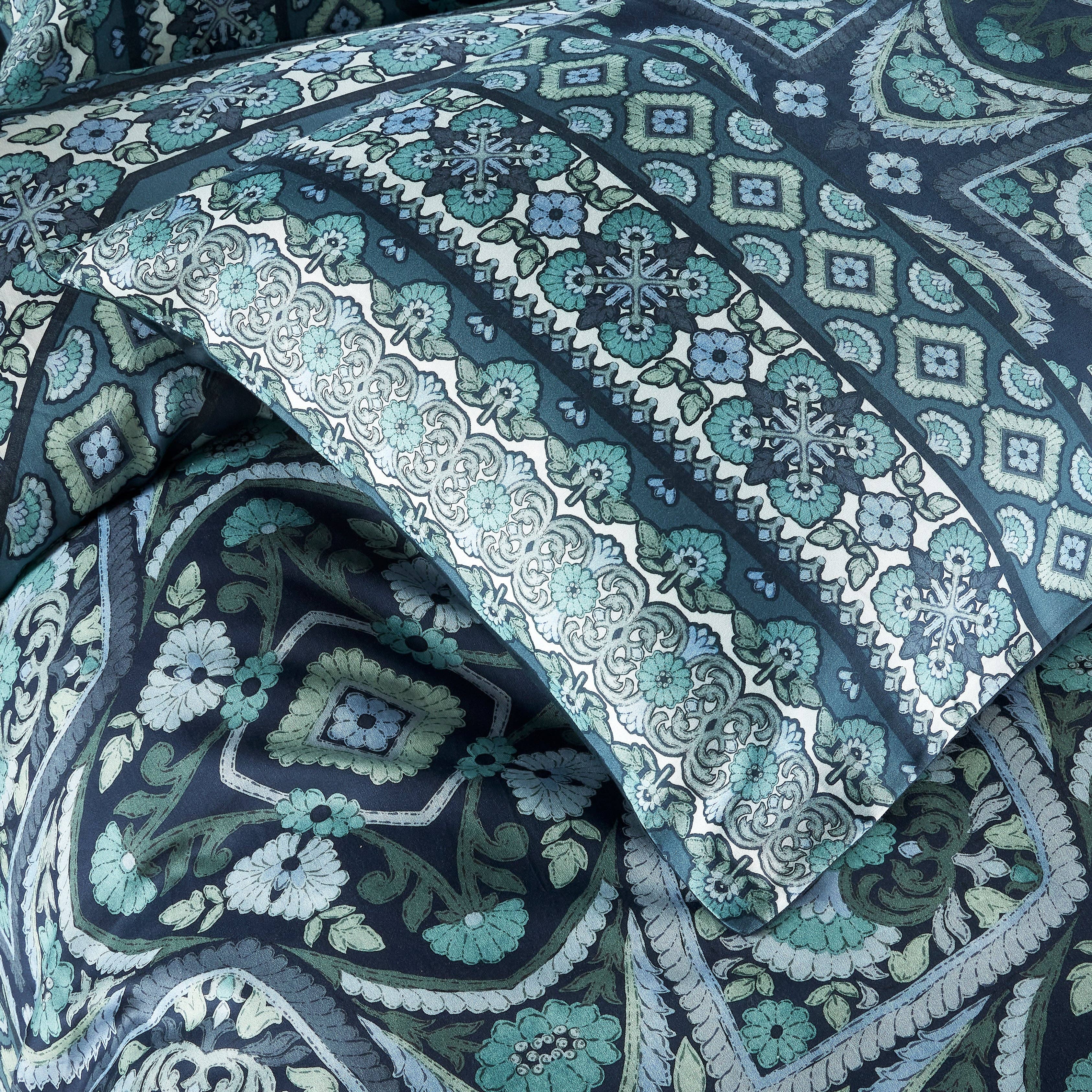 Vantona Boutique Mai Blossom Duvet Cover Set - Blue for wholesale on Faire2