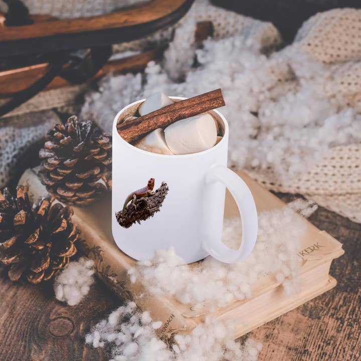 3dRose - Wholesale Coffee Mug - 3dRose, Central Bearded Dragon Lizard Reptile Pogona vitticeps on branch, Mug11