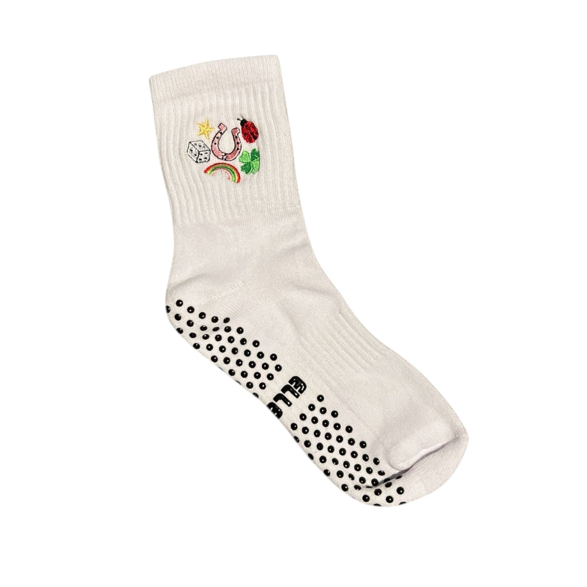 Elle Kay - Wholesale Socks - Women's - Lucky 🍀 Pilates Socks1