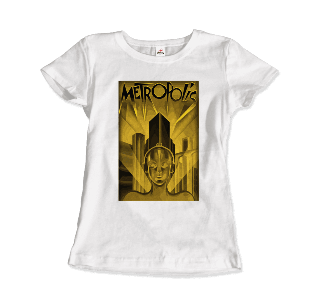 Art-O-Rama Shop – wholesale T-shirt (graphic) – unisex – Metropolis - 1927 Movie Poster Reproduction in Oil Paint T-Shirt4