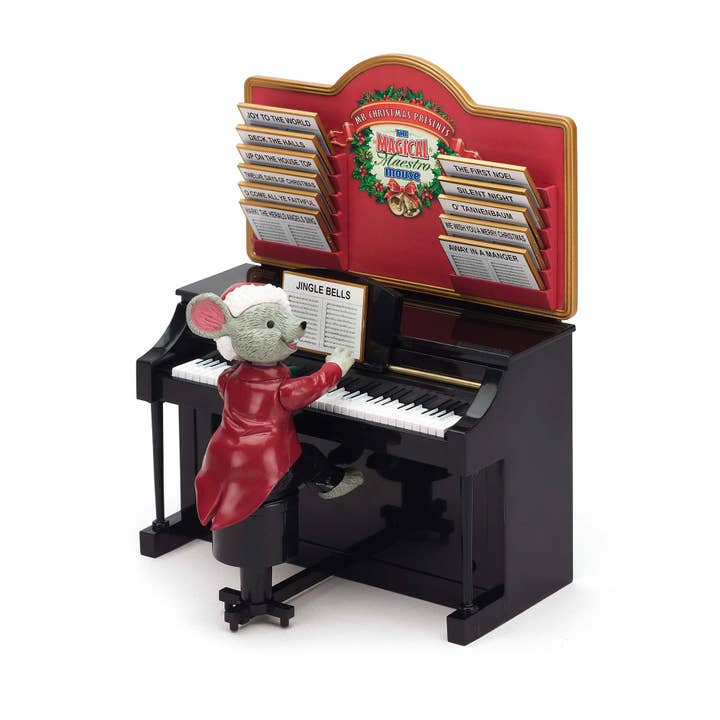 7 in. Animated Magical Maestro Mouse Piano for wholesale by Mr. Christmas