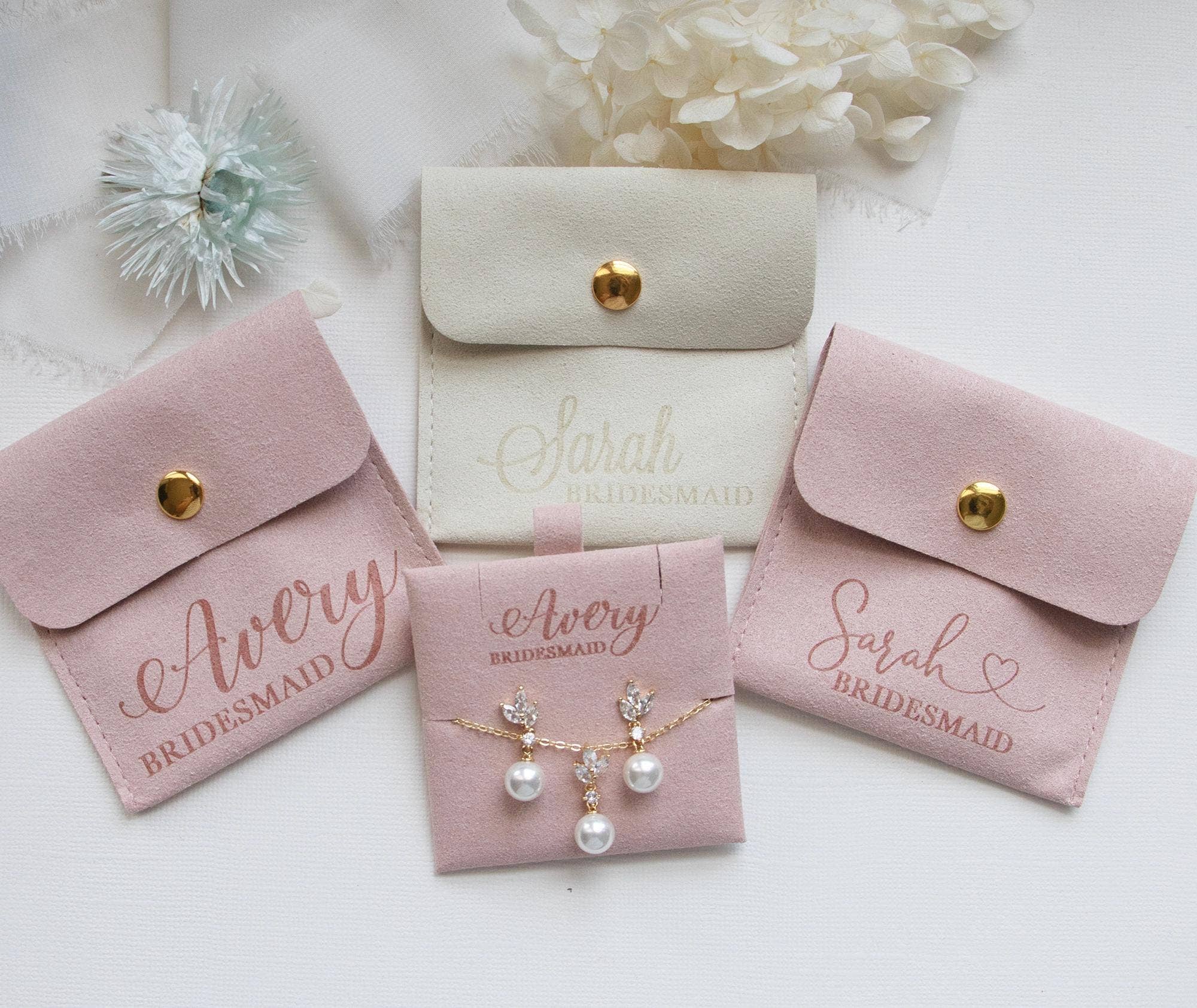 allureweddingjewelry - Wholesale Pouch - Women's - Custom Personalized Jewelry Card Insert and Pouch4