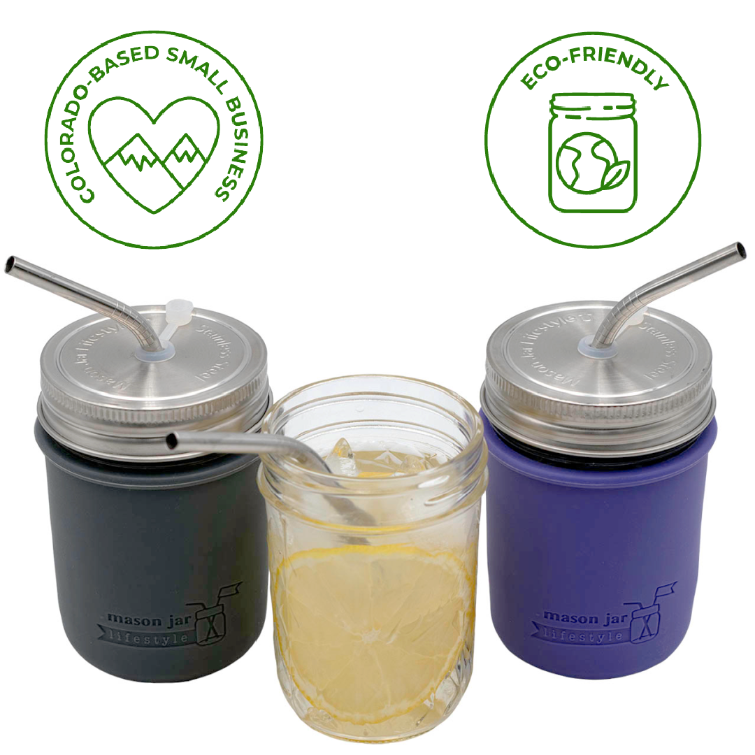 Mason Jar Lifestyle - Wholesale Drink Lids - Stainless Steel Straw Hole Tumbler Lids for Mason Jars4