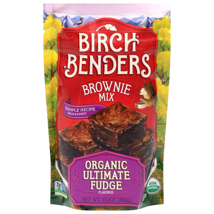 Organic Ultimate Fudge Brownie Mix 13.4oz (Case of 6) for wholesale by Birch Benders