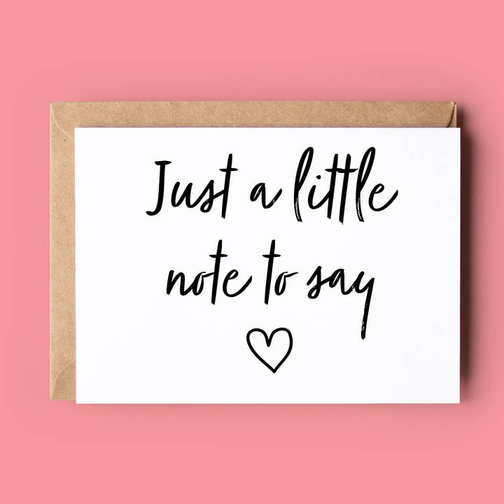 Wonky Cards - Wholesale Stationery/Notecard Set - Just a Little Note