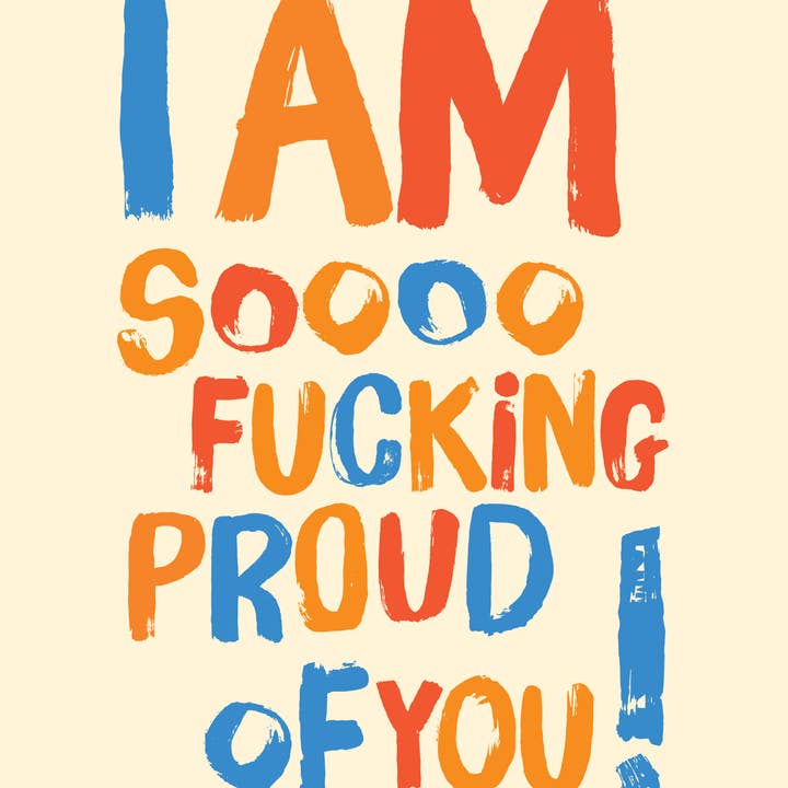 OffensiveDelightful - Wholesale Congratulations Card - SO F PROUD OF YOU! Type: congratulations card