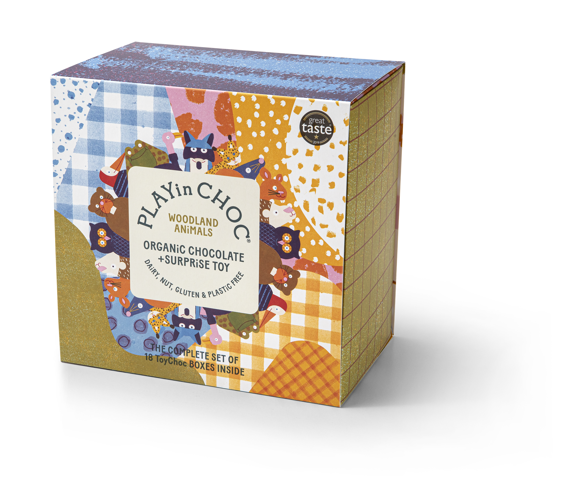 PLAYin CHOC – wholesale Chocolate box – ToyChoc Box® WOODLAND ANiMALS GIFT SET1