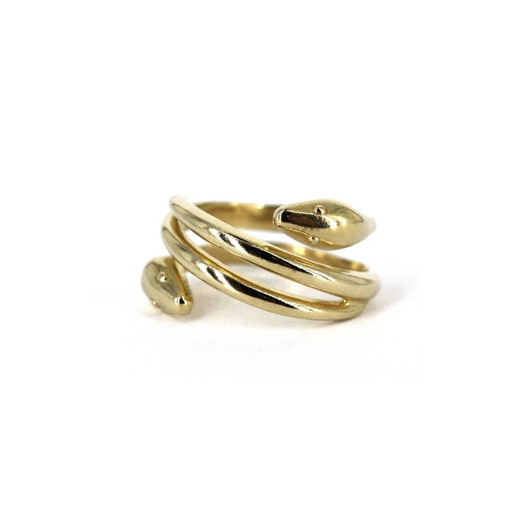 Bague Heads/Tails Snake pour la vente par Julie Nolan