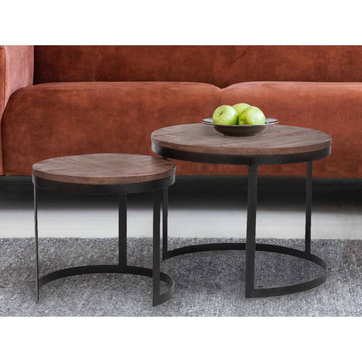 Voglrieder - Wholesale Coffee Table - Coffee table set of 2 side tables living room table round Aust32