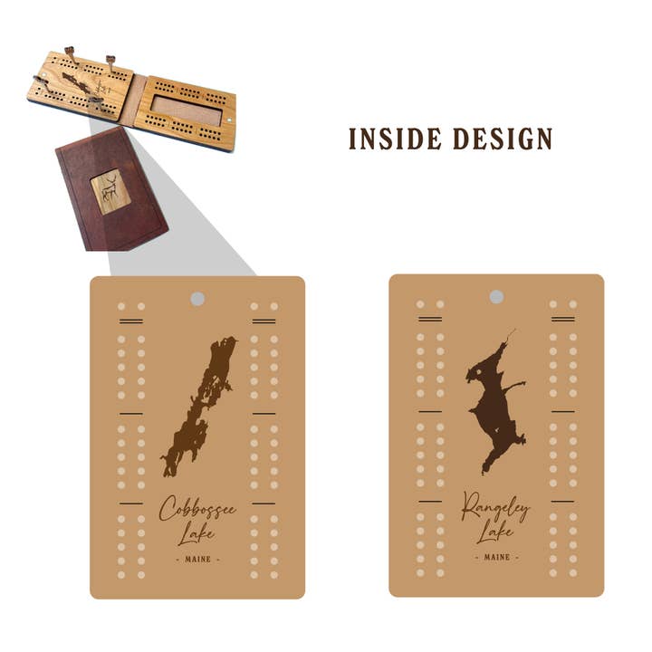 Cast & Carve - Vendita all'ingrosso Giochi da tavolo - Tavola da viaggio per cribbage - Design personalizzato con picchetti unici13