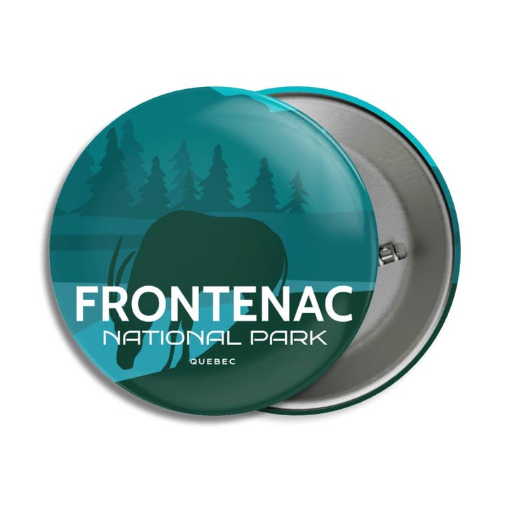 Frontenac National Park i Quebec Pinback-knapp för wholesale av Canada Untamed