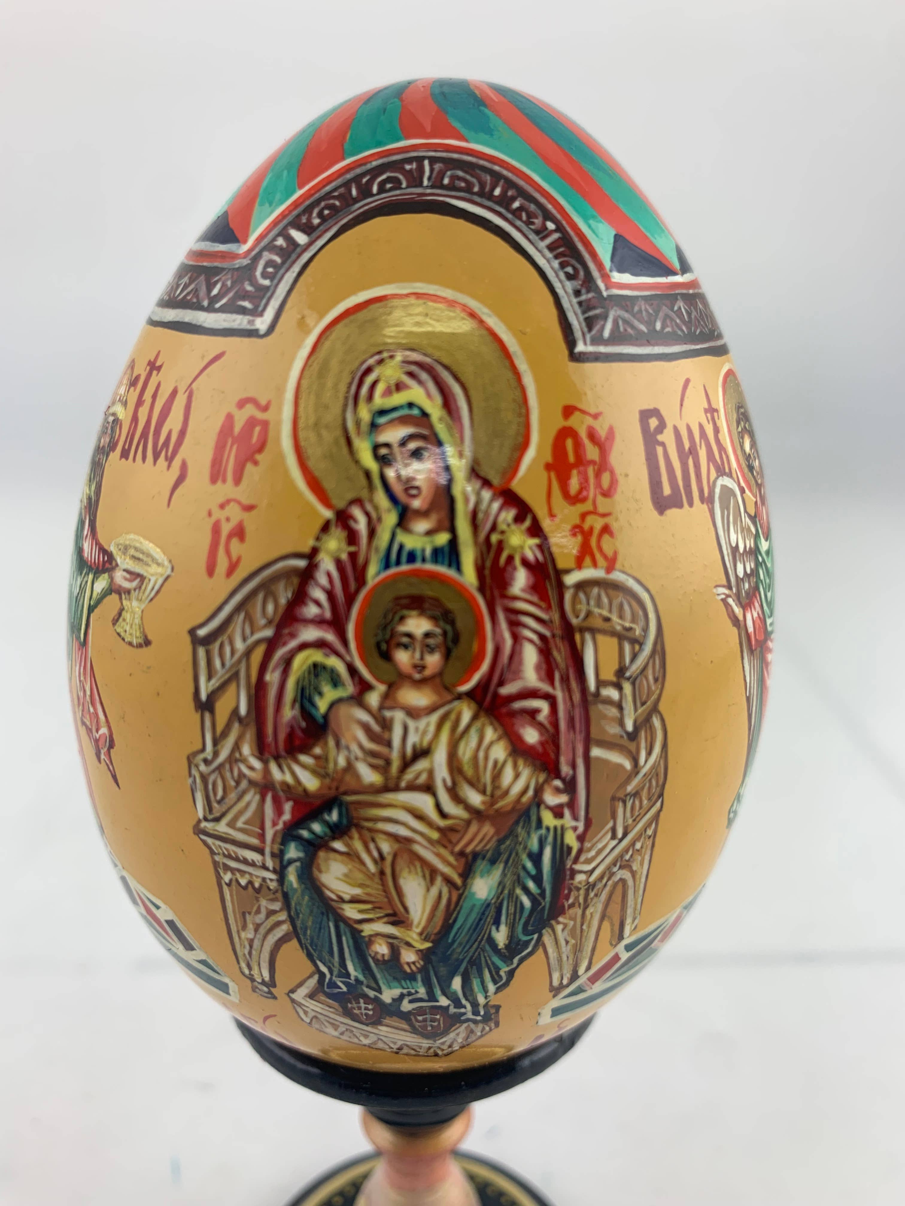 Golden Cockerel - Vendita all'ingrosso Decorazioni da tavolo - Uovo iconico ortodosso panoramico vintage0