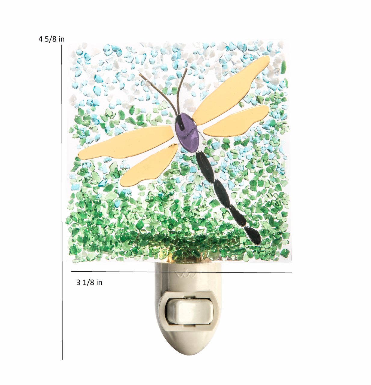 J Devlin Glass Art & Bert Anderson Collection - Wholesale Night Light - Ntl 218-2 Dragonfly Night Light2