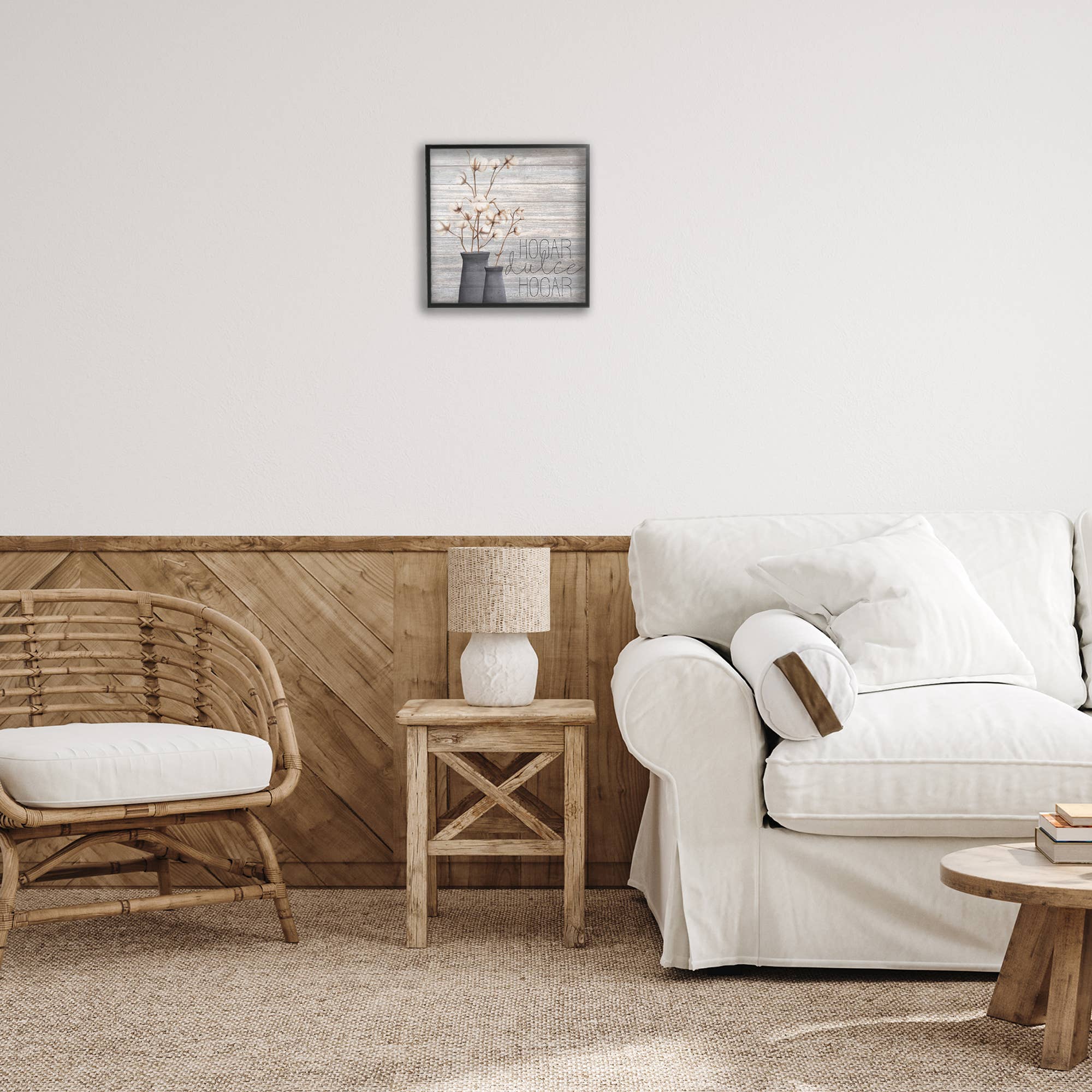 Stupell Industries - Wholesale Wall Decor - Kids & Baby - Hogar Dulce Hogar con Algodón Framed Giclee Art1