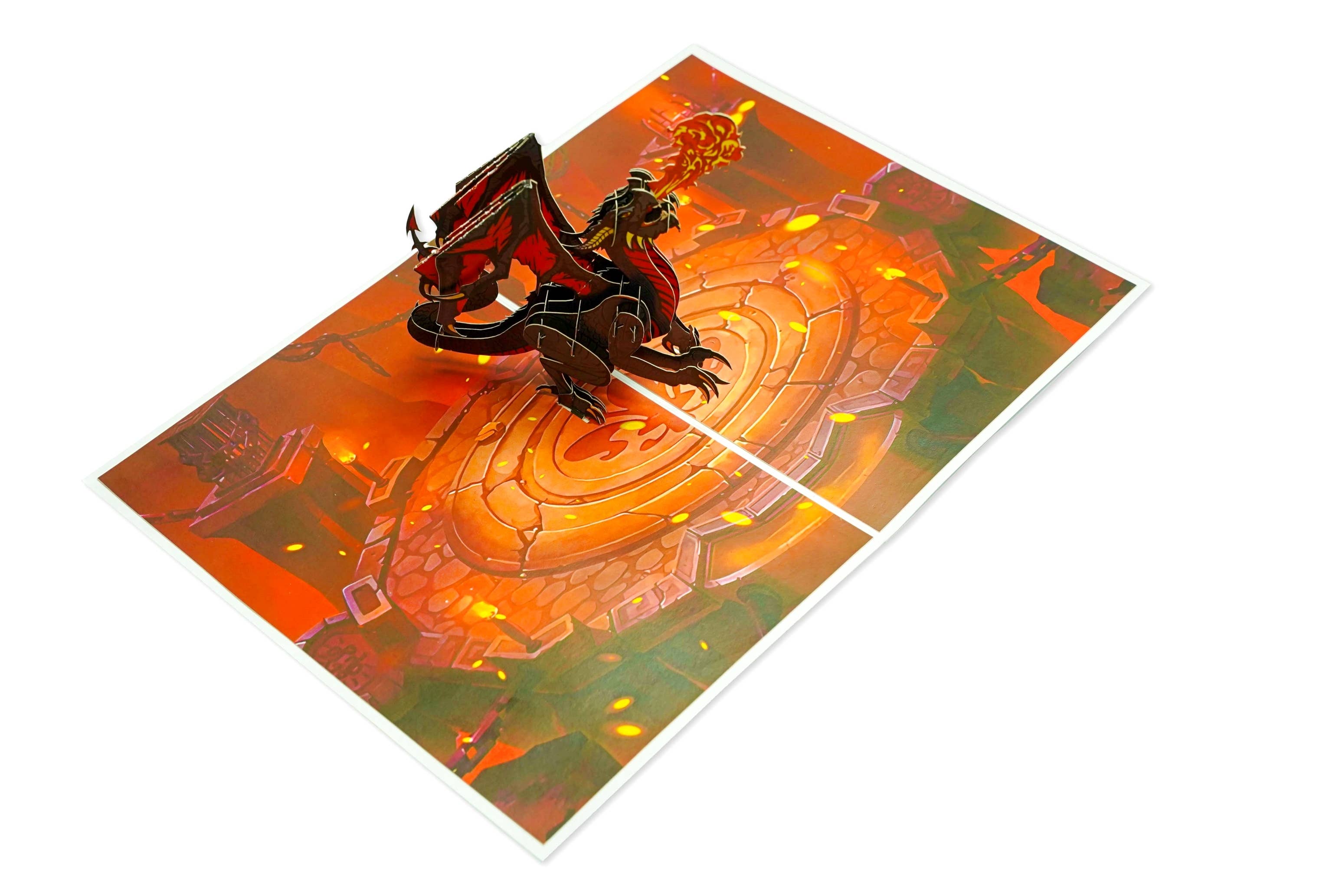 Wonder Paper Art – Großhandel Geburtstagskarten – 3D-Popup-Karte mit Drachenmotiv1