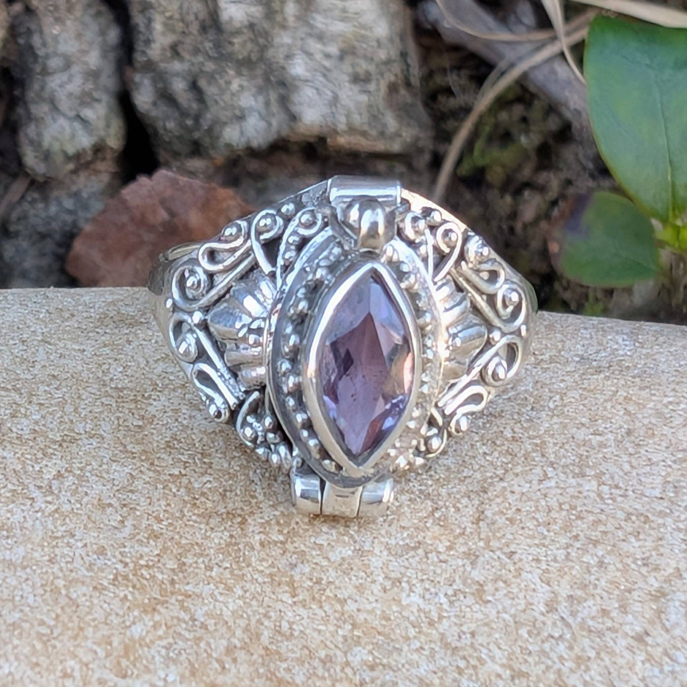 Silver Insanity – Engroshandel Statementring – Markisefacetteret ædelsten sterling sølv gift ring3