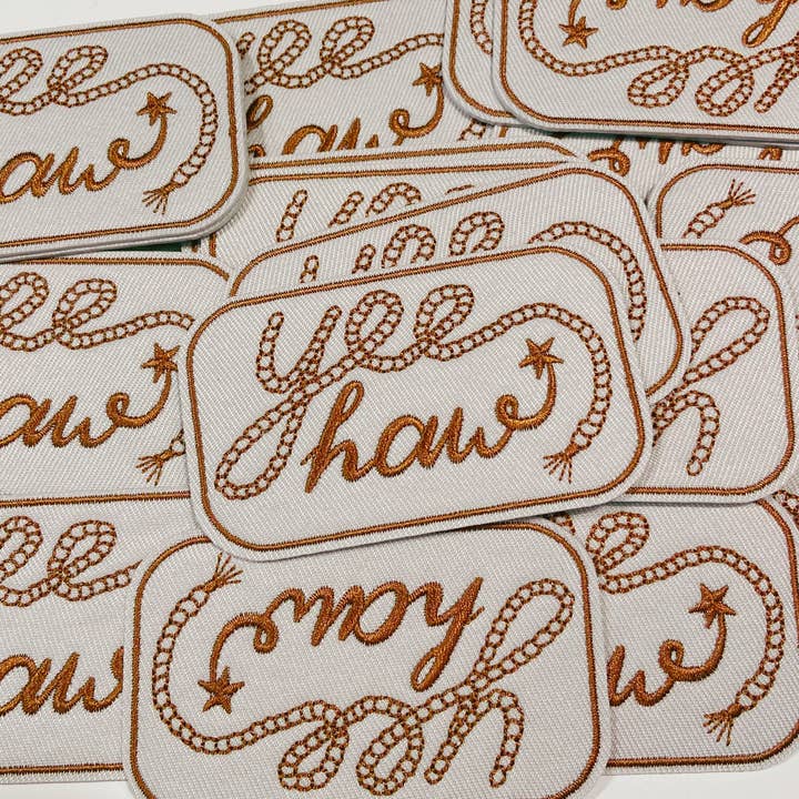 TEELUX - Wholesale Patch - 3" Yee Haw - Embroidered Hat Patch2