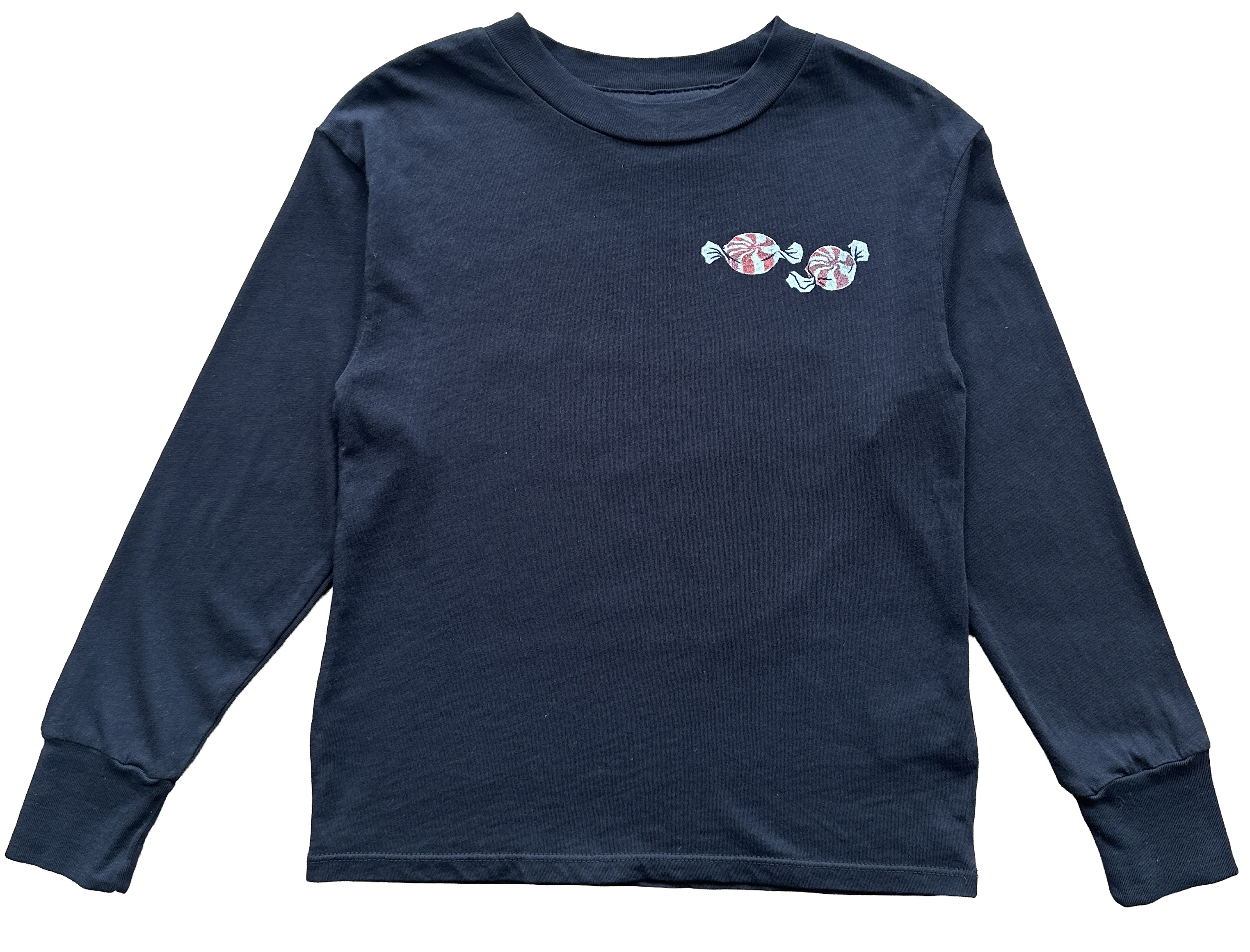 Rowdy Sprout - Wholesale T-shirt met zeefdruk - Kinderen - Witte Strepen Pepermunt Snoep T-shirt1