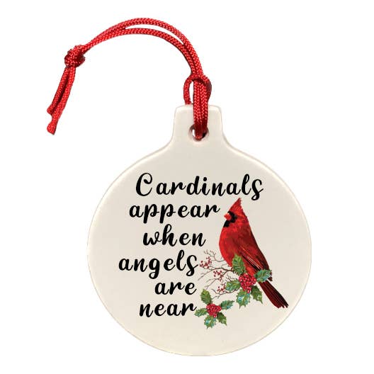 The Cheeky Tree - Wholesale Ornament - Cardinals Appear When Angels Are Near