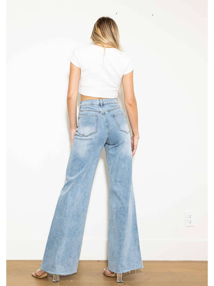 Light Stone WIDE LEG - Rigid with Comfort Stretch for wholesale on Faire3