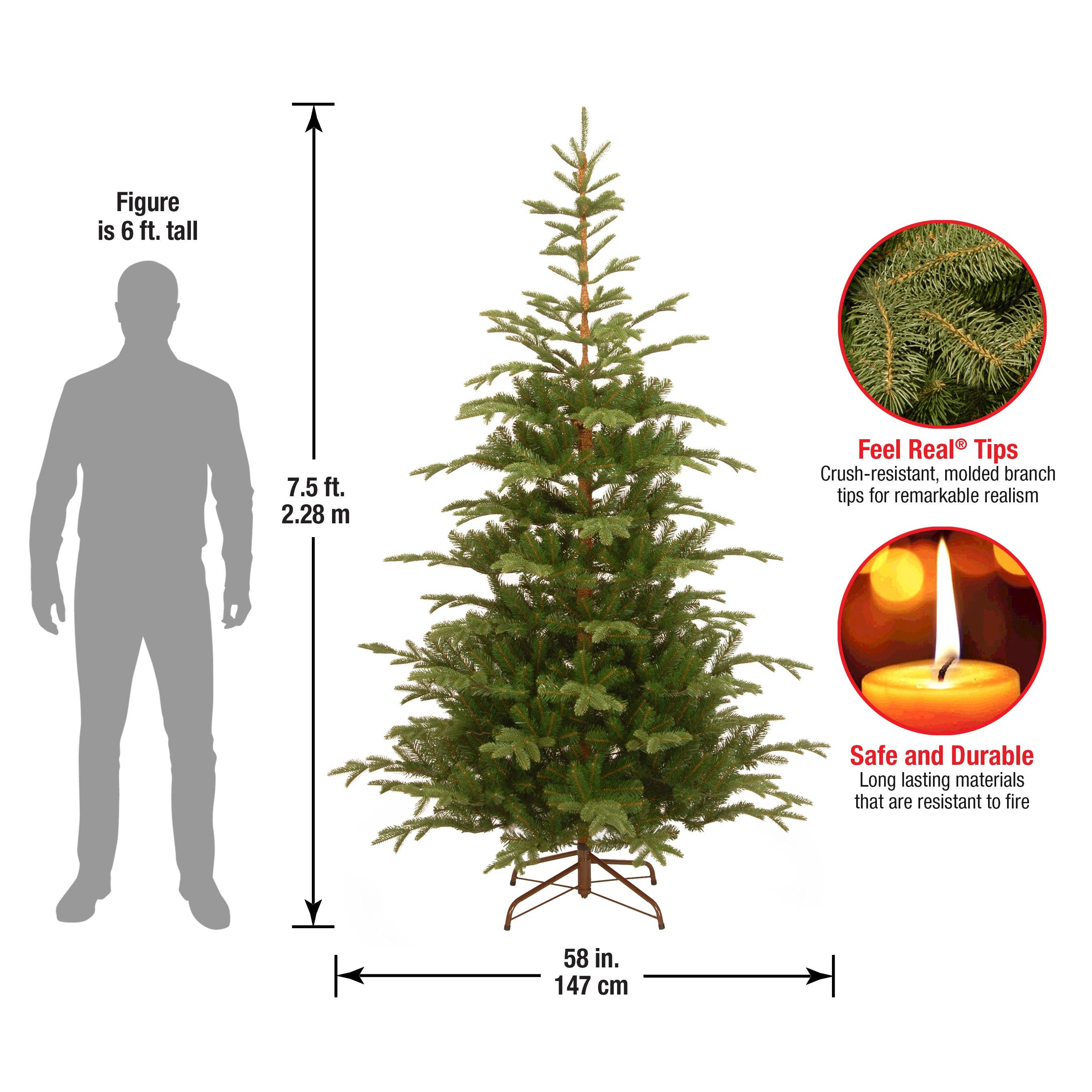 National Tree Company - Wholesale Artificial Christmas Tree - 7.5 ft. Norwegian Spruce Tree4