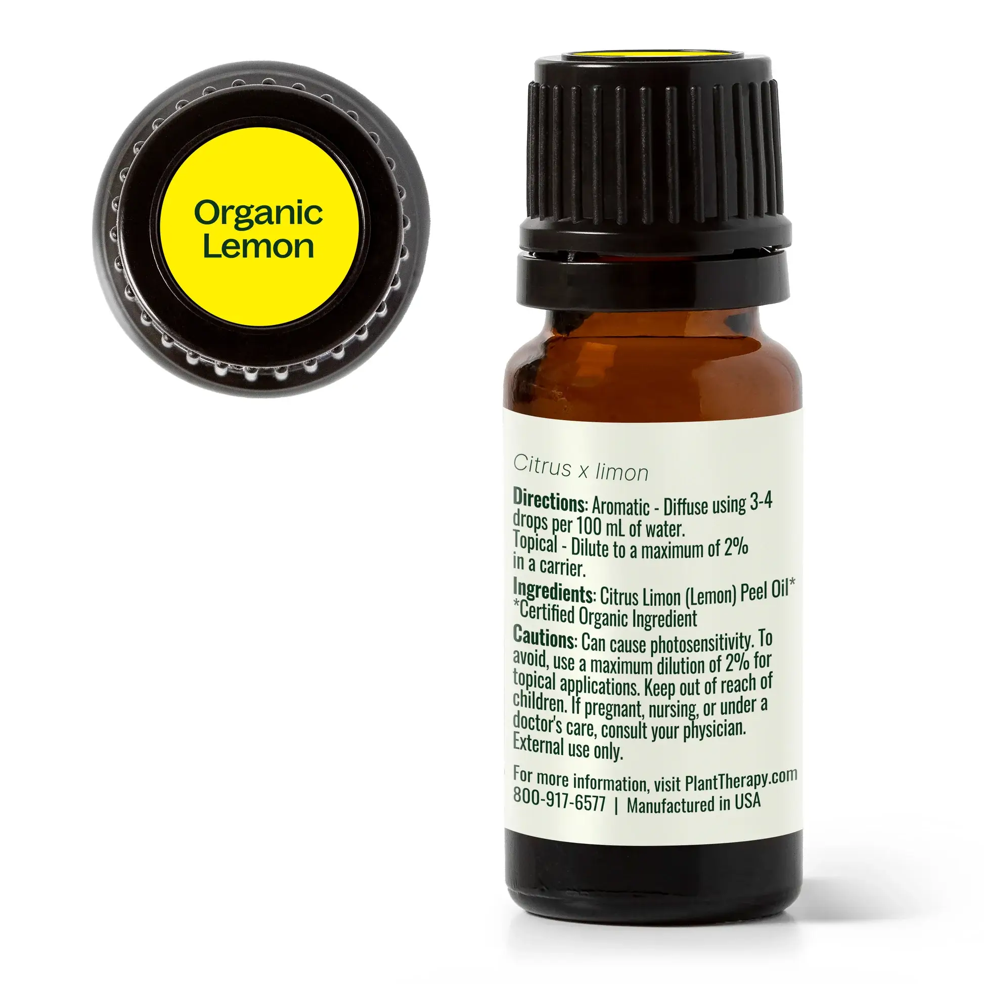 Plant Therapy - Wholesale Essential Oil - Organic Lemon Essential Oil 10 mL1