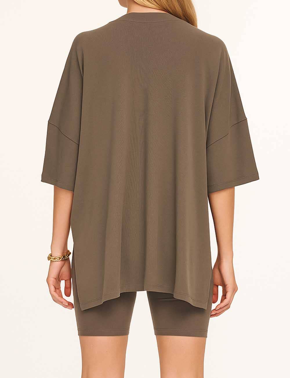 Sweetkama - Wholesale Lounge Set - Women's - Ladies Loose Top and Shorts 2PCS Casual Tee Set SKST2312941