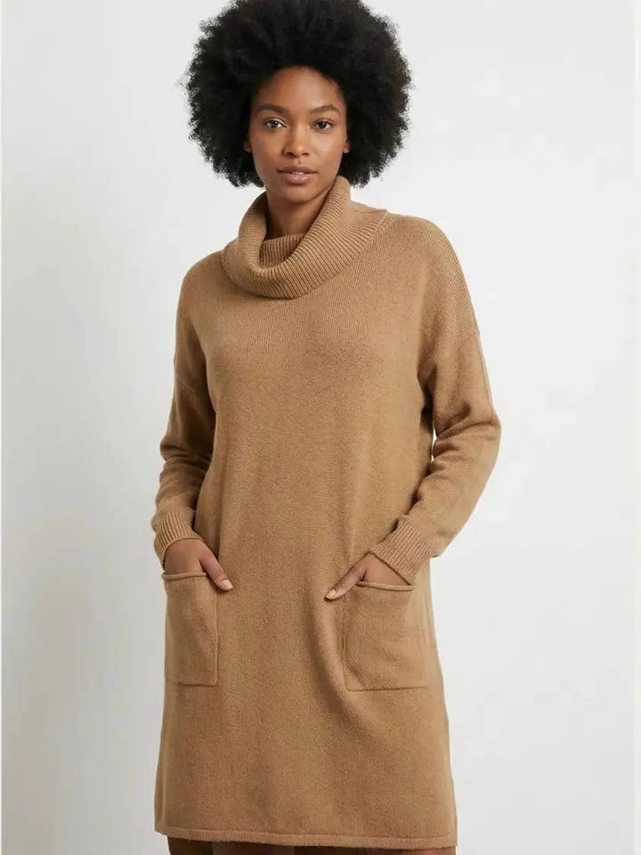 Vestido de malha com gola alta @2986_VestidoMalhaGolaAlta por atacado de Mimi & Gogo