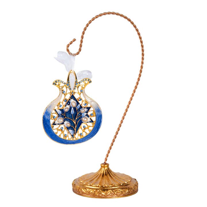 STP - Wholesale Wall Sign - Handcrafted Jeweled Pomegranate Ornament in Gift Box1