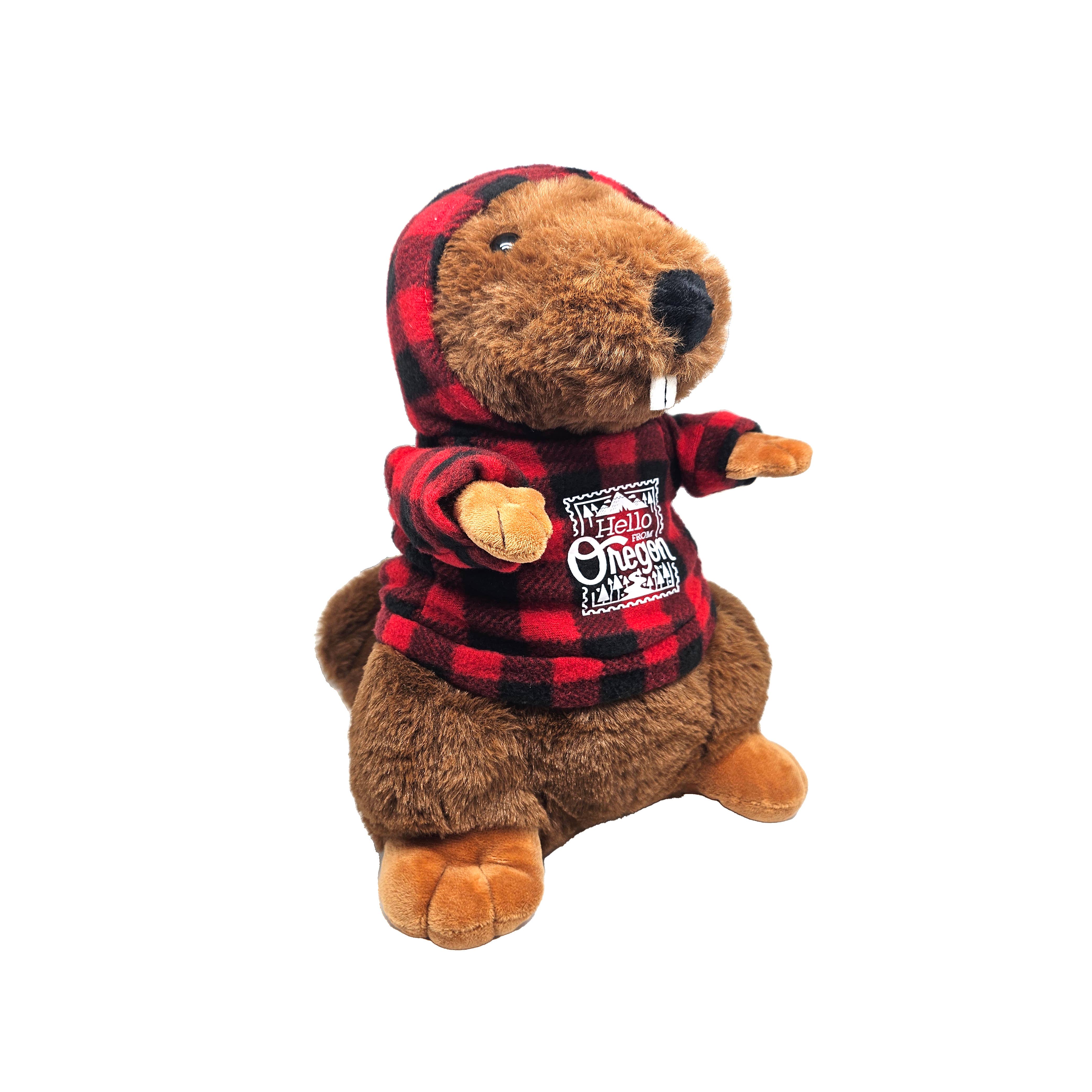 Hello From Oregon - Wholesale Stuffed/Plush Toy - Kids & Baby - Bernard the Beaver Plushie | 12"1