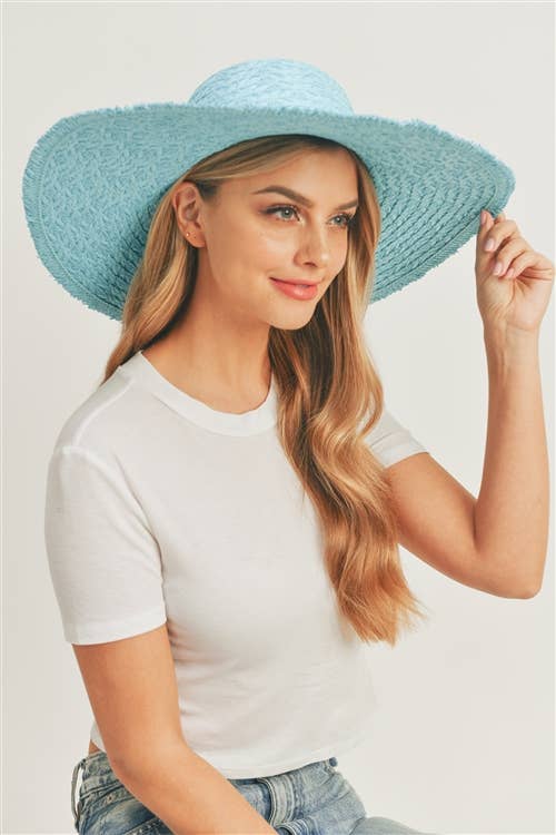 MYS Wholesale Inc - Wholesale Straw Hat - Women's - Solid Summer Floppy Sun Hat21