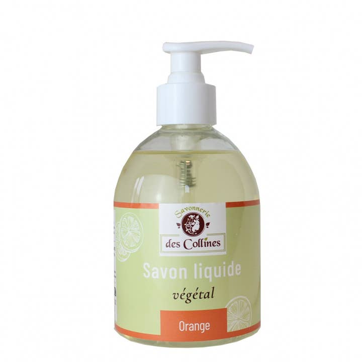 Oranje vloeibare zeep 300 ml voor wholesale door Savonnerie des Collines