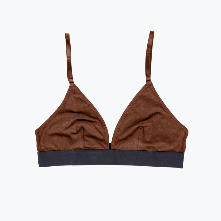 Triangle de bralette en chanvre pour la vente par Wama Underwear