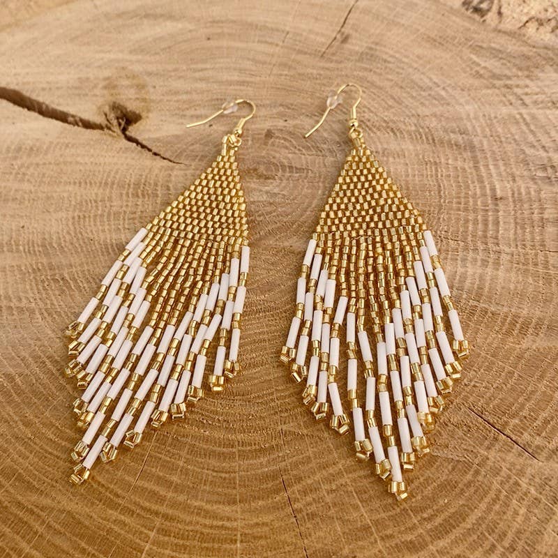 MAISON HALLEUX SRL - Wholesale Dangle Earrings - Miyuki Diamond Drop Earrings4