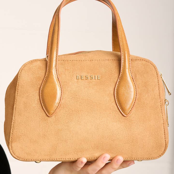 Bessie London - Vendita all'ingrosso Borsa tote - Donna - BORSA TOTE IN CAMOSCIO TEDDY CHARM2