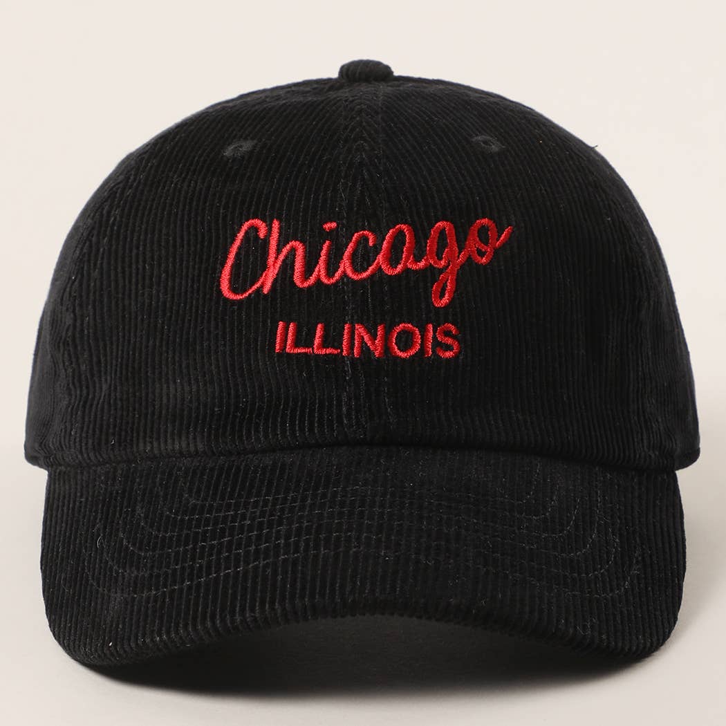 Custom Corduroy Embroidered Hat – Your City & State Design for wholesale on Faire10
