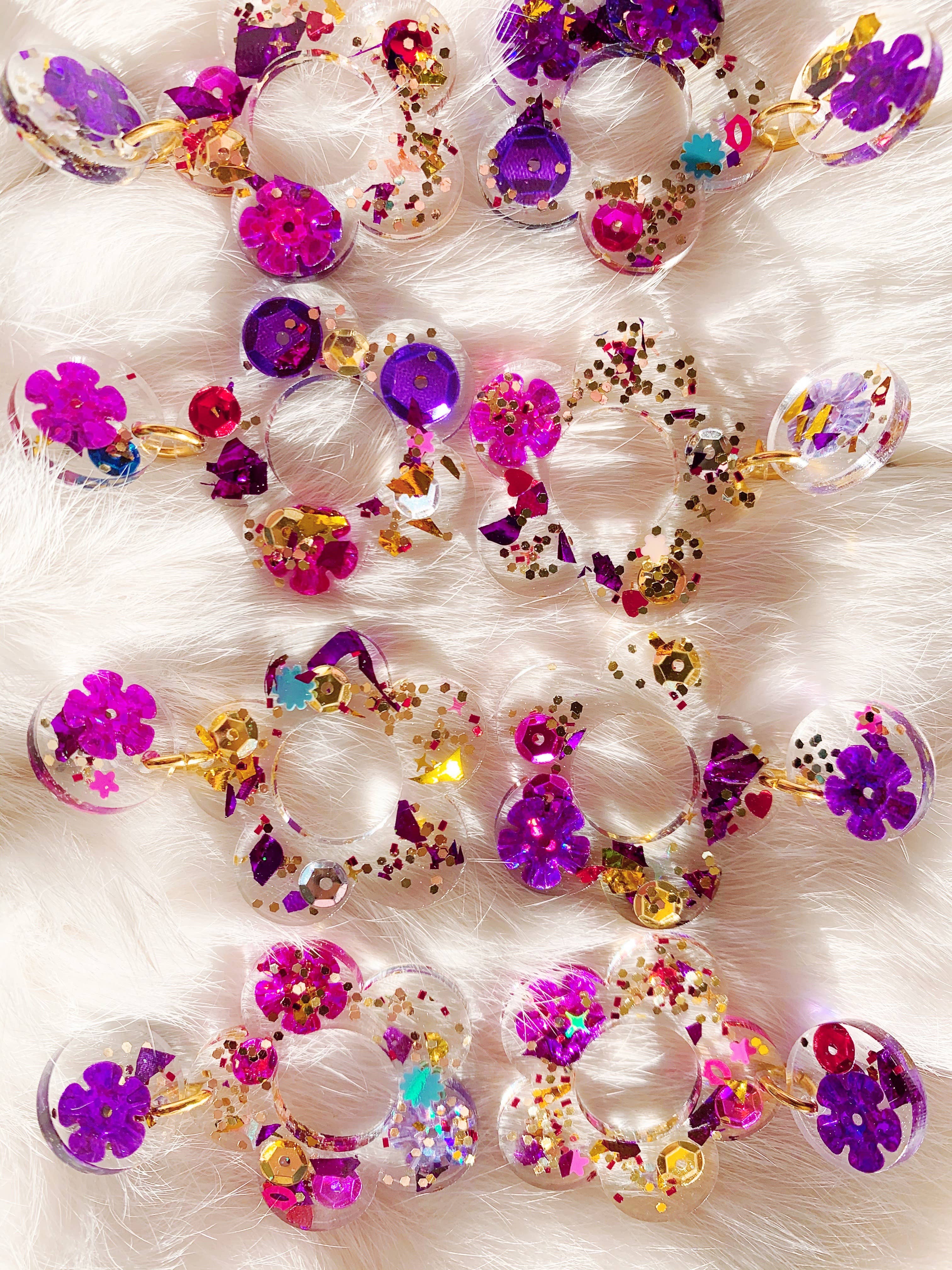 Coco's Musings - Wholesale Dangle Earrings - Kaleidoscope x Coco's Musings Hyo Jin Flower Earrings2