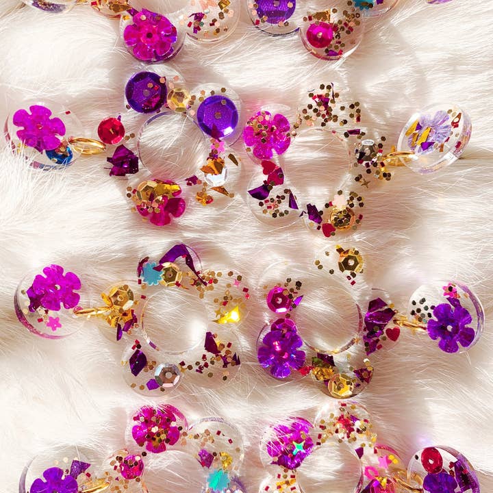 Coco's Musings - Wholesale Dangle Earrings - Kaleidoscope x Coco's Musings Hyo Jin Flower Earrings2