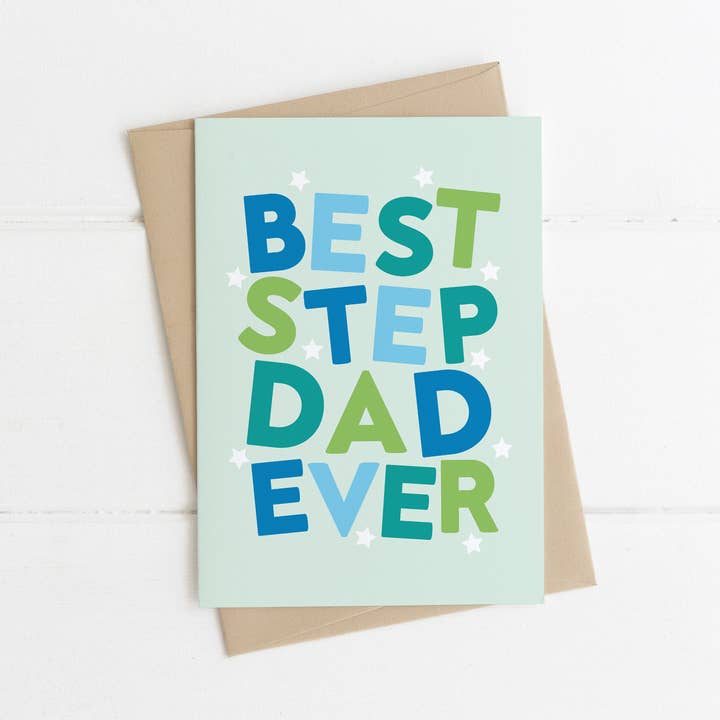 Best Step Dad Ever card for wholesale by Chantilly Designs